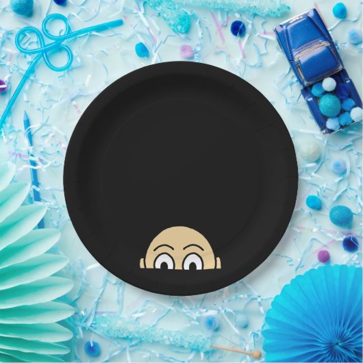 Peekaboo Grafisches Basisangebot Pappteller (Party)