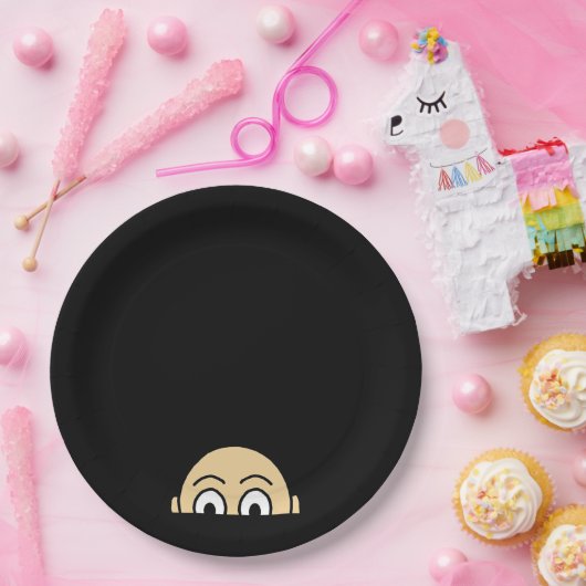 Peekaboo Grafisches Basisangebot Pappteller (Party)