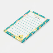 Peekaboo Green Baby Chick Notes Post-it Klebezettel (angewinkelt)