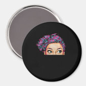 Peekaboo Halloween Design Magnet (Vorderseite/Rückseite)