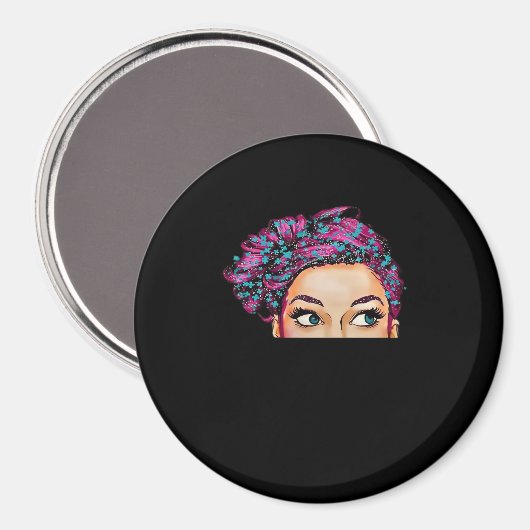 Peekaboo Halloween Design Magnet (Vorderseite/Rückseite)