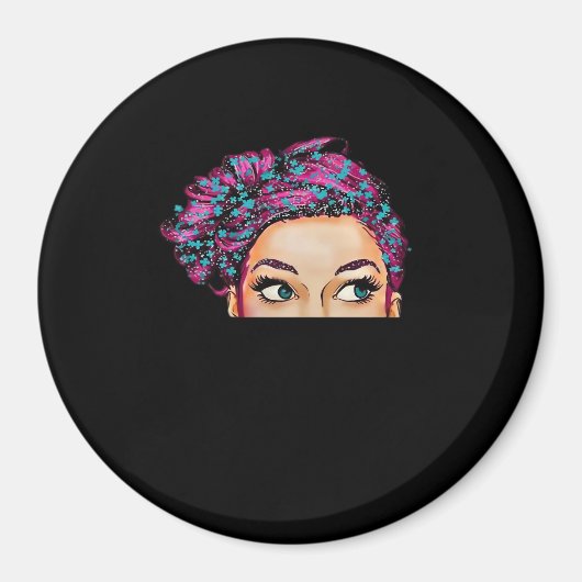 Peekaboo Halloween Design Magnet (Vorne)