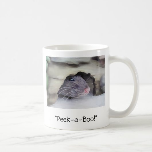 "Peekaboo! " Kaffeetasse (Rechts)