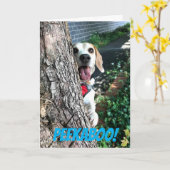 PEEKABOO KARTE (Gelbe Blume)