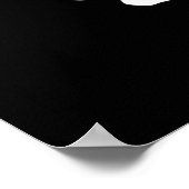 Peekaboo Lazy Sloth Poster (Ecke)