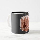 Peekaboo Loop Trail - Bryce Canyon Reitstall Zweifarbige Tasse (Vorderseite Links)