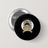 Peekaboo Meme Design für Halloween Button (Vorne & Hinten)
