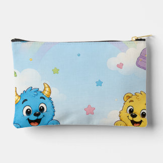 Peekaboo-Monsterfreunde Pastell Vorschulhimmel Zubehörtasche
