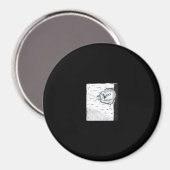 Peekaboo Niedlich Basic Magnet (Vorderseite/Rückseite)