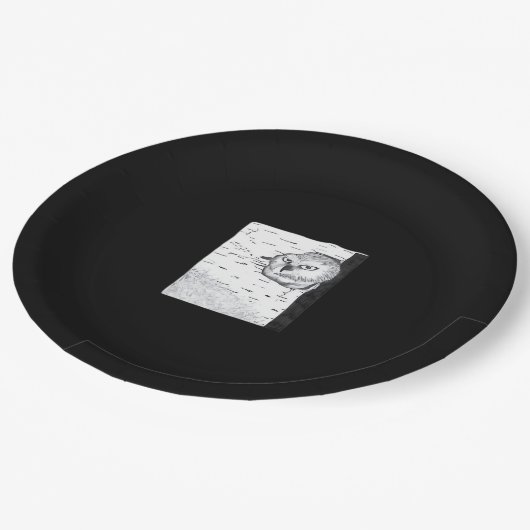 Peekaboo Niedlich Basic Pappteller (Schrägansicht)