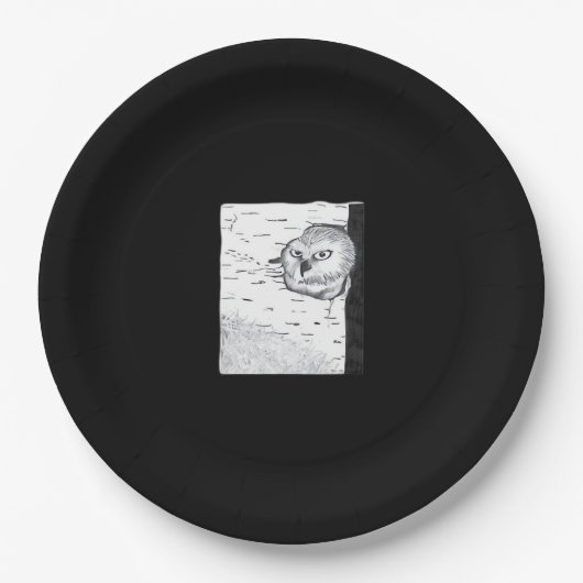 Peekaboo Niedlich Basic Pappteller (Vorderseite)