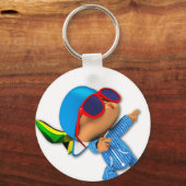 peekaboo Nummer 1 Superstar Schlüsselanhänger (Vorderseite)