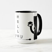 Peekaboo Ostrich Funny Mug Tasse (VorderseiteRechts)