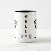 Peekaboo Owl Funny Mug Tasse (Zentrum)