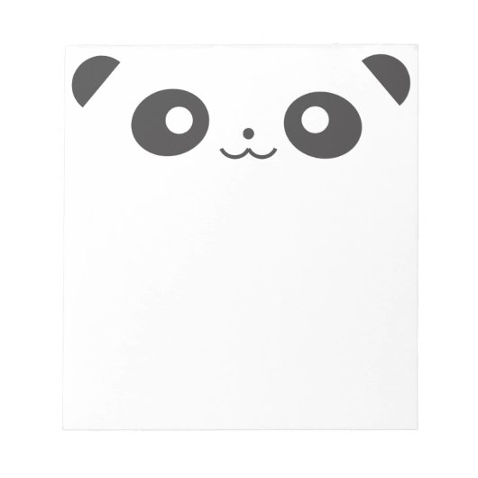 Peekaboo Panda Notizblock (Vorderseite)