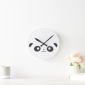 Peekaboo-Panda Runde Wanduhr (Zuhause)