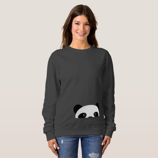 Peekaboo-Panda Sweatshirt (Vorne ganz)
