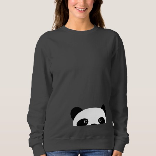 Peekaboo-Panda Sweatshirt (Vorderseite)