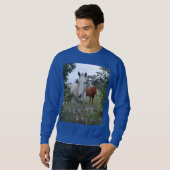 Peekaboo Pferde, Sweatshirt (Vorne ganz)