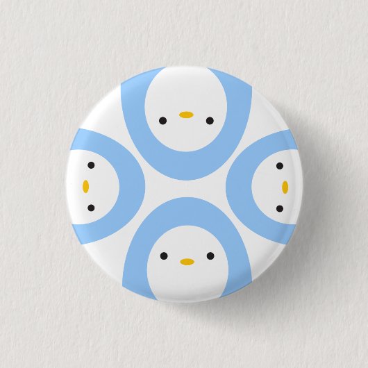 Peekaboo-Pinguine Button (Vorderseite)