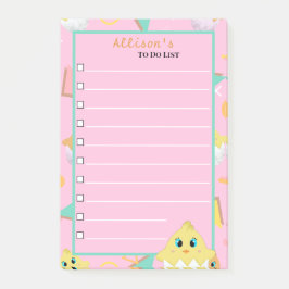 Peekaboo Pink Baby Chick Notes Post-it Klebezettel
