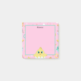 Peekaboo Pink Baby Chick Post-it Klebezettel