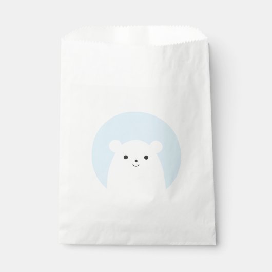 Peekaboo Polar Bear Favor Bags Geschenktütchen (Vorderseite)