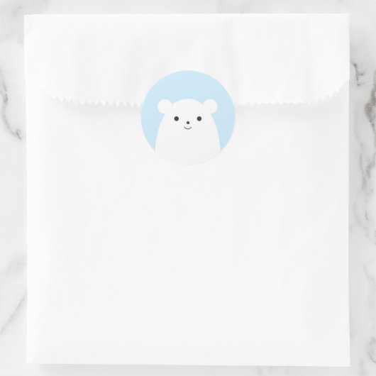 Peekaboo Polar Bear Sticker (Tasche)