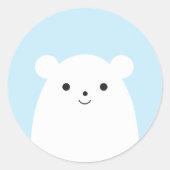 Peekaboo Polar Bear Sticker (Vorderseite)