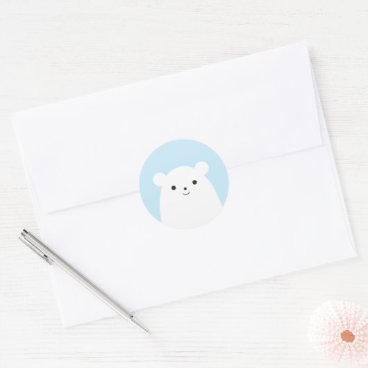 Peekaboo Polar Bear Sticker (Umschlag)