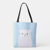 Peekaboo Polar Bear Tote Bag Tasche (Rückseite)