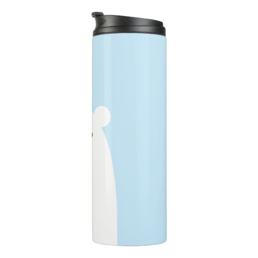 Peekaboo Polar Bear Tumbler Thermosbecher (Nach rechts gedreht)