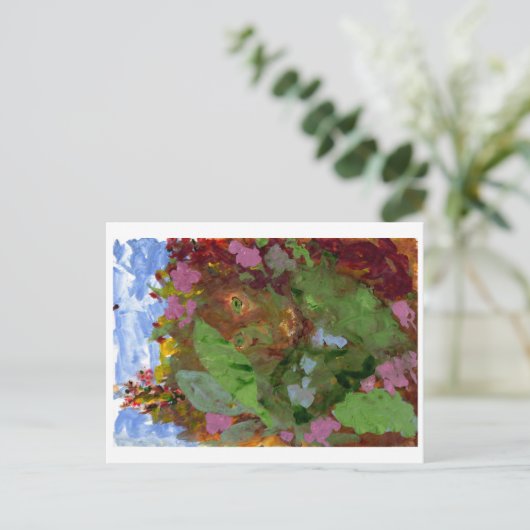 Peekaboo Postcard Postkarte (Stehend Vorderseite)