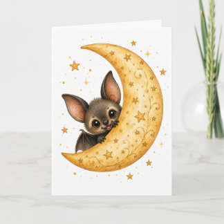 Peekaboo Pumpkin Patch Fledermaus Halloween Aquare Karte