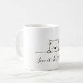 Peekaboo Puppy Kaffeetasse (Vorderseite Links)