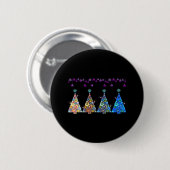 Peekaboo Reindeer Classic Button (Vorne & Hinten)