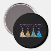 Peekaboo Reindeer Classic Magnet (Vorderseite/Rückseite)