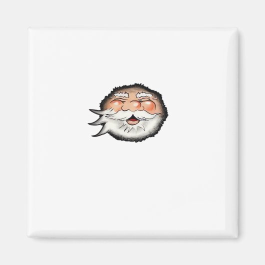 Peekaboo Santa Classic Magnet (Vorne)