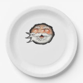 Peekaboo Santa Classic Pappteller (Vorderseite)