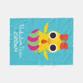 Peekaboo-Scheune Ostern | Bayla das Küken Fleecedecke (Vorderseite (Horizontal))