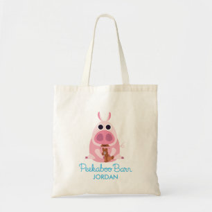Peekaboo-Scheune Ostern   misstrauisch das Schwein Tragetasche