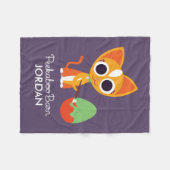 Peekaboo-Scheune Ostern | Purrl die Katze Fleecedecke (Vorderseite (Horizontal))