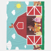 Peekaboo-Scheunen-Tageslandschaftsgruppe 1 Fleecedecke (Vorderseite)