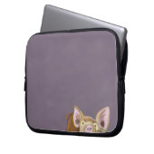 Peekaboo-Schwein Laptopschutzhülle (Vorderseite Links)