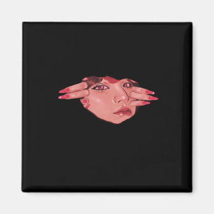 Peekaboo - Sloth Design Vibes Magnet