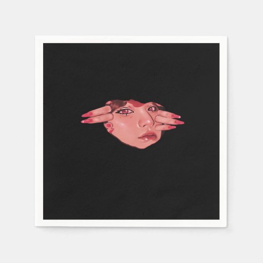 Peekaboo - Sloth Design Vibes Serviette (Vorderseite)