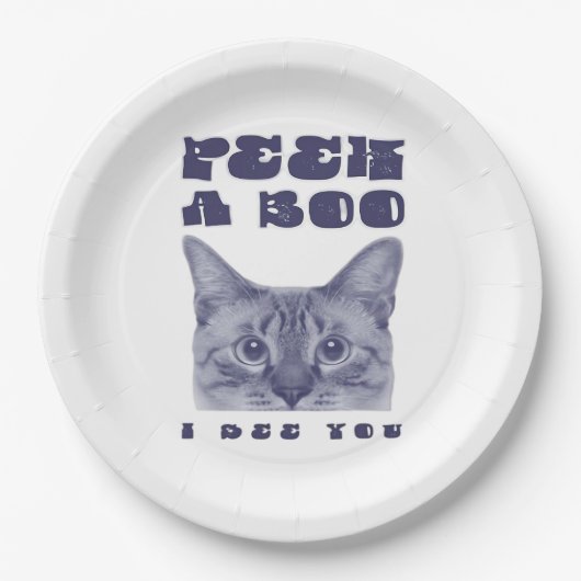 Peekaboo - Sloth Halloween Surprise Pappteller (Vorderseite)