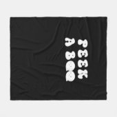 Peekaboo Spooky Slogan Fleecedecke (Vorderseite (Horizontal))