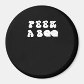 Peekaboo Spooky Slogan Magnet (Vorne)