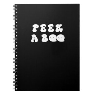 Peekaboo Spooky Slogan Notizblock